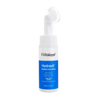 ویتالیر شوینده صورت ویتالیر فوم شستشو ویتالیر مدل Hydravit مناسب پوست خشک و دهیدراته حجم 200 میلی لیتر
